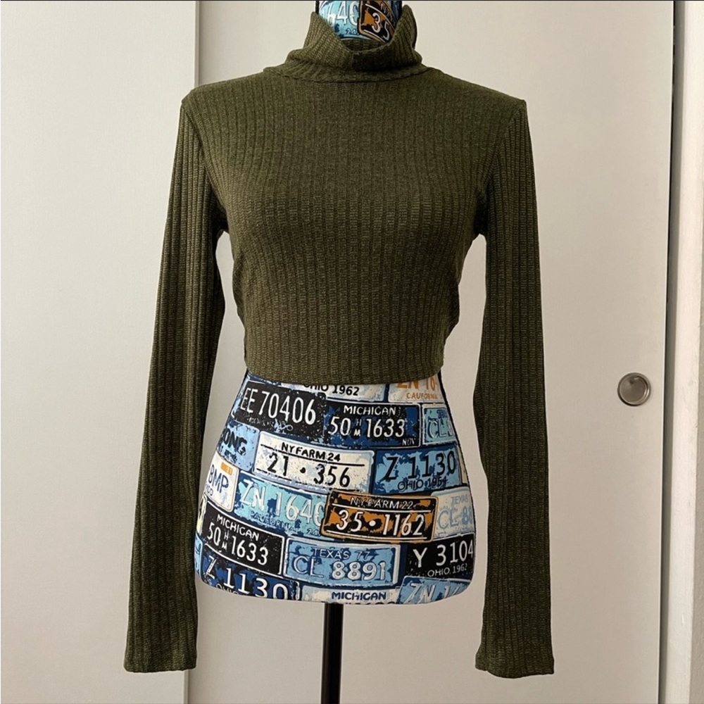 Fashion Nova Turtleneck Crop Top